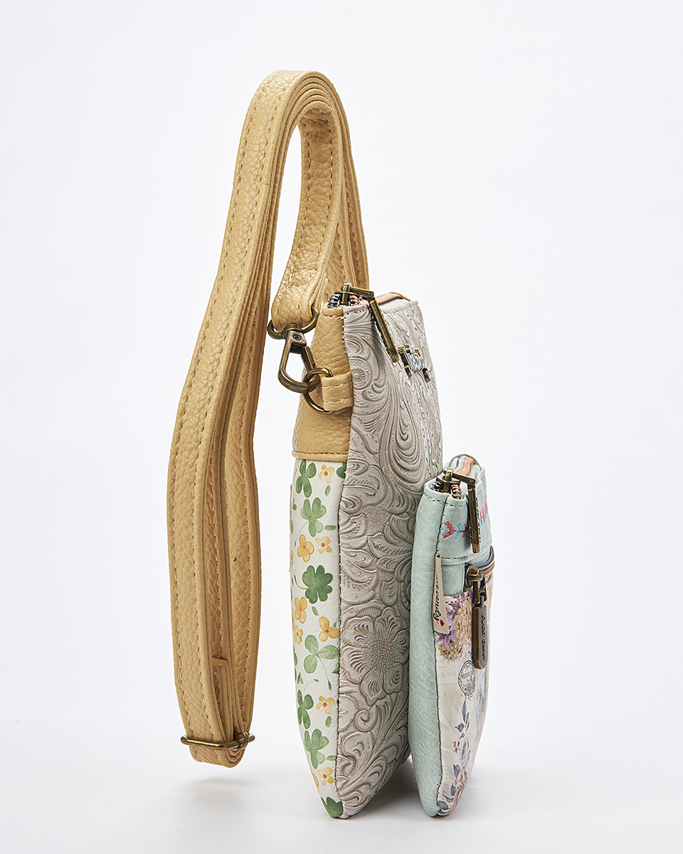 Sweet Candy Γυναικεία Τσάντα Ώμου με Floral Λεπτομέρειες – Floral Whisper