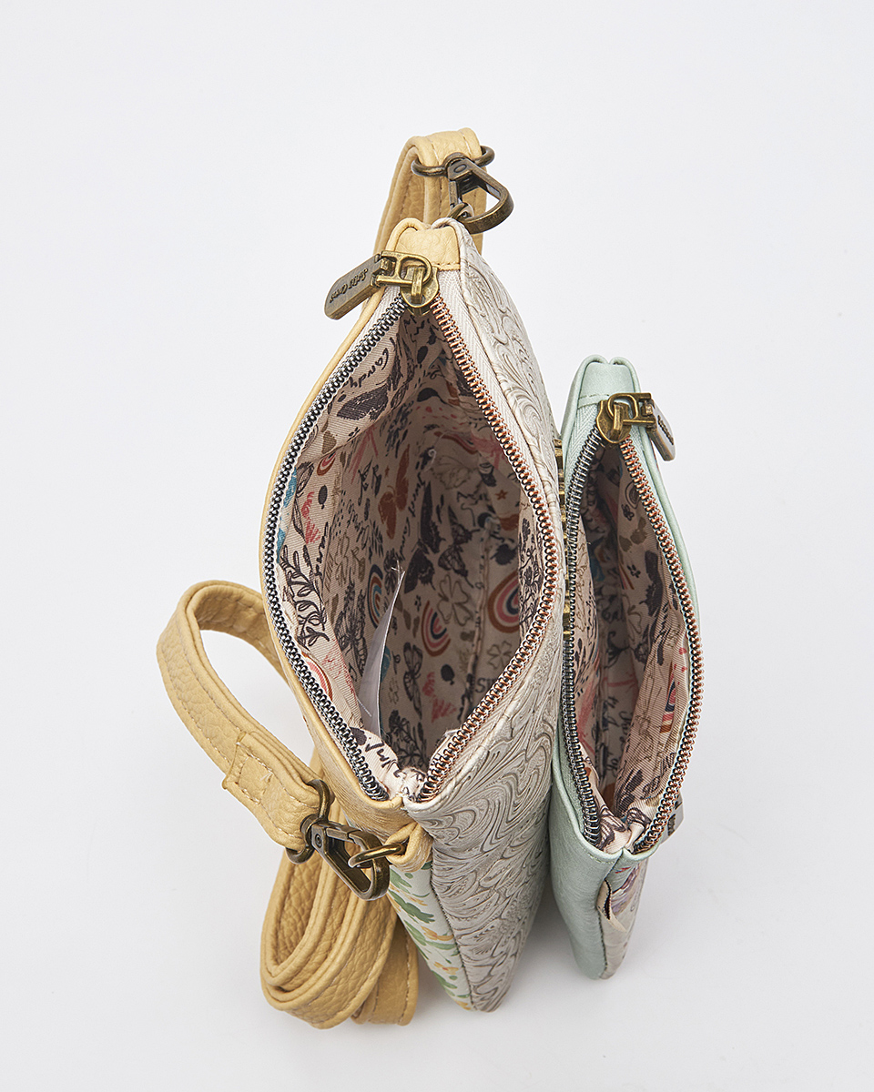 Sweet Candy Γυναικεία Τσάντα Ώμου με Floral Λεπτομέρειες – Floral Whisper