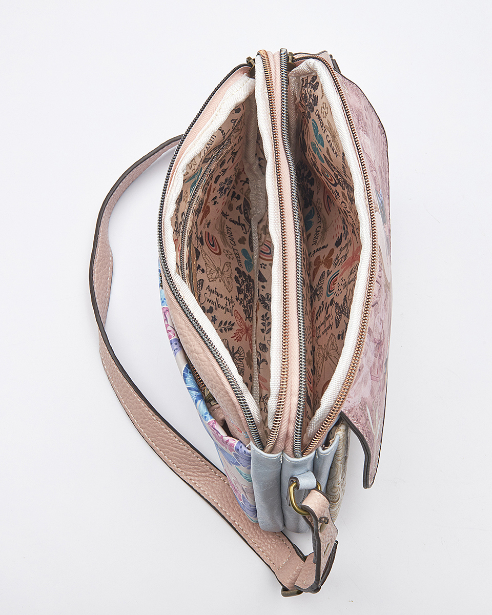 Sweet Candy Γυναικεία Τσάντα με Vintage Καθρέφτη & Ιδιαίτερη Υφή – Mirror Bloom