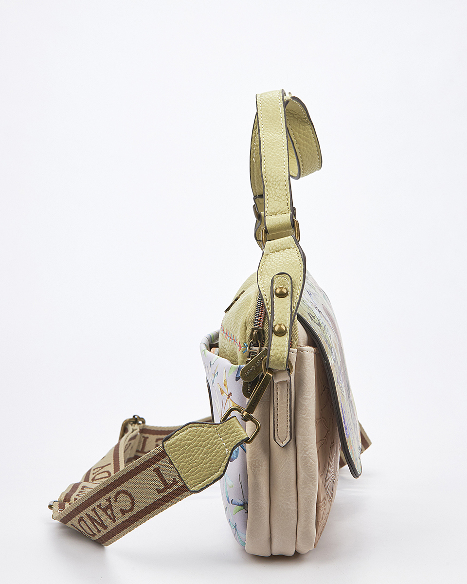 Sweet Candy Crossbody με Μοτίβο Λεβάντα και Ρετρό Στυλ – Lavender Walk