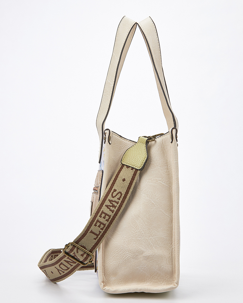 Sweet Candy Τσάντα Ώμου-Χιαστί με Ρετρό Λουλουδένιο Pattern– Lavender Walk Sweet Candy Τσάντα Ώμου-Χιαστί με Ρετρό Λουλουδένιο Pattern– Lavender Walk