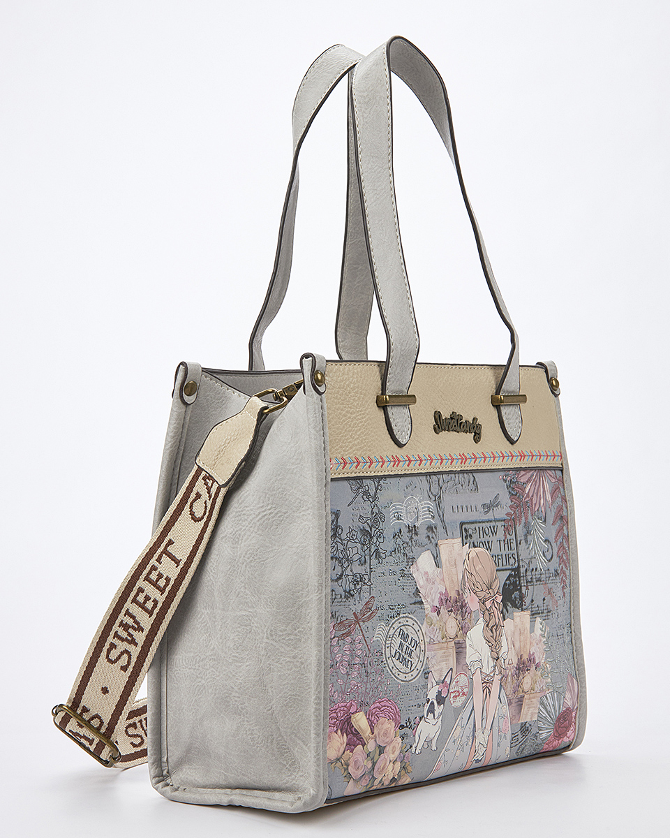 Sweet Candy Τσάντα Ώμου-Χιαστί με Ρετρό Λουλουδένιο Pattern – Vintage Story Sweet Candy Τσάντα Ώμου-Χιαστί με Ρετρό Λουλουδένιο Pattern – Vintage Story