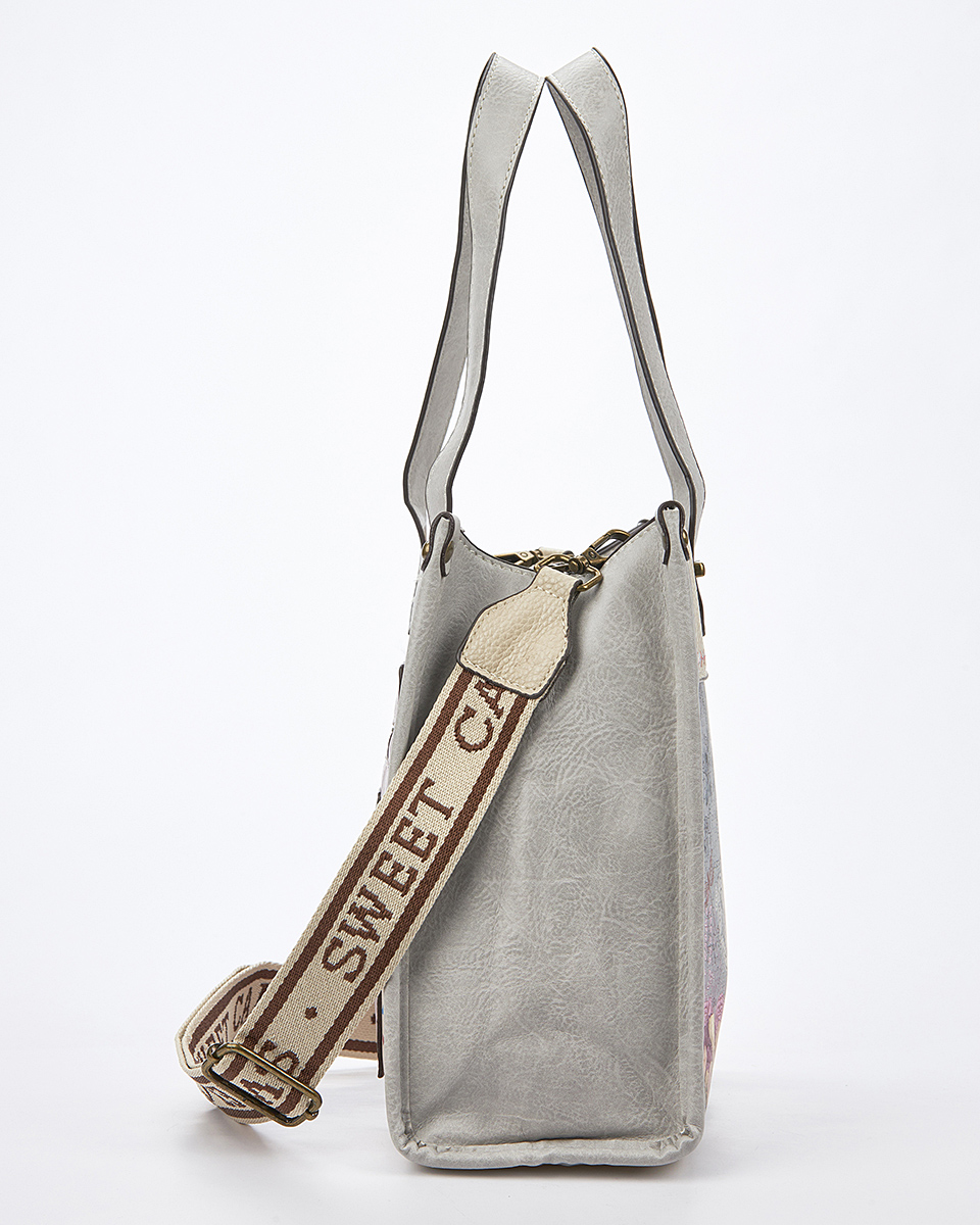 Sweet Candy Τσάντα Ώμου-Χιαστί με Ρετρό Λουλουδένιο Pattern – Vintage Story Sweet Candy Τσάντα Ώμου-Χιαστί με Ρετρό Λουλουδένιο Pattern – Vintage Story