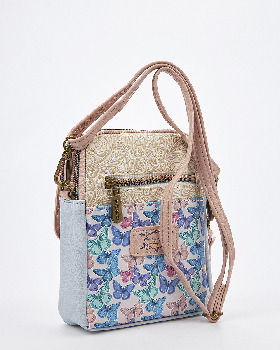 Sweet Candy Τσάντα Χιαστί με Καθρέφτη και Ρομαντισμό – Mirror Bloom