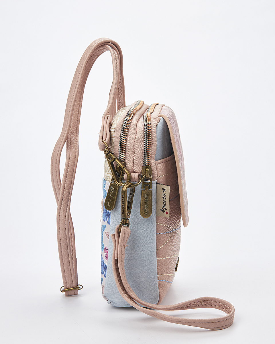 Sweet Candy Τσάντα Χιαστί με Καθρέφτη και Ρομαντισμό – Mirror Bloom