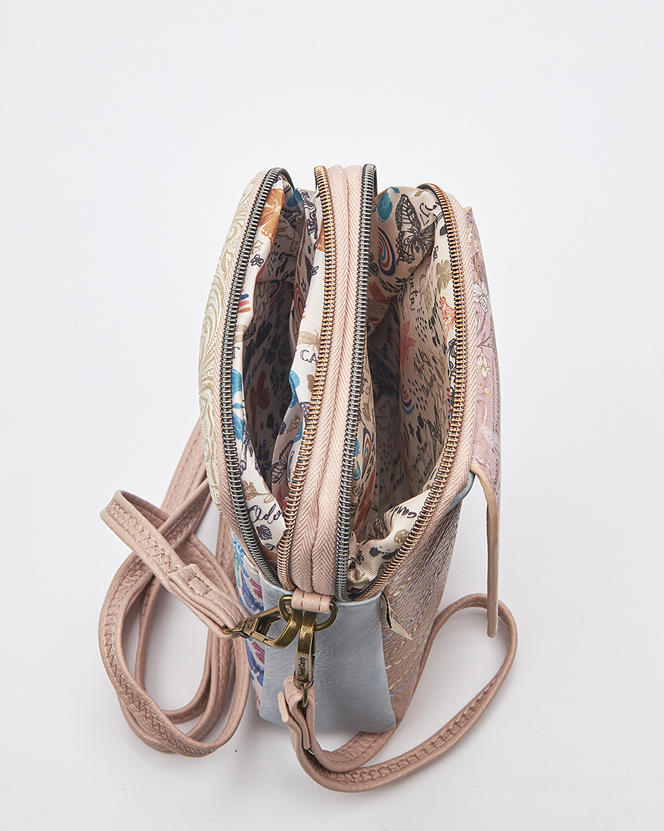 Sweet Candy Τσάντα Χιαστί με Καθρέφτη και Ρομαντισμό – Mirror Bloom