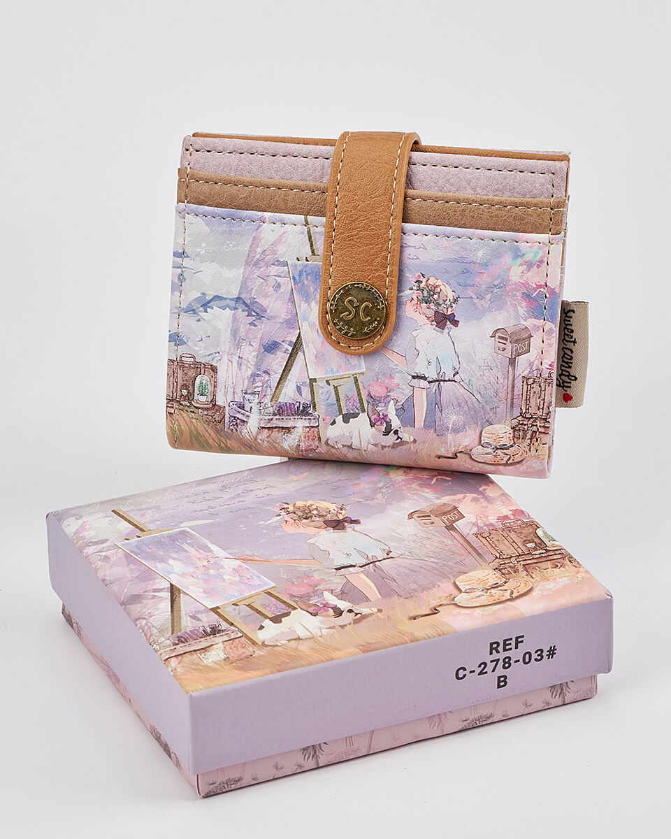 Γυναικείο Πορτοφόλι Sweet Candy με Ρομαντικό Μοτίβο