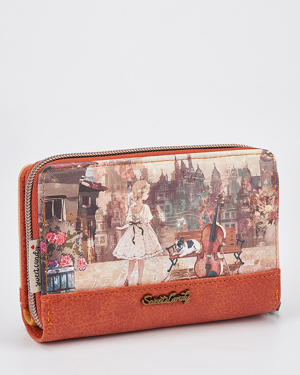 Γυναικείο Πορτοφόλι Sweet Candy με Ρομαντικό Μοτίβο και RFID Προστασία
