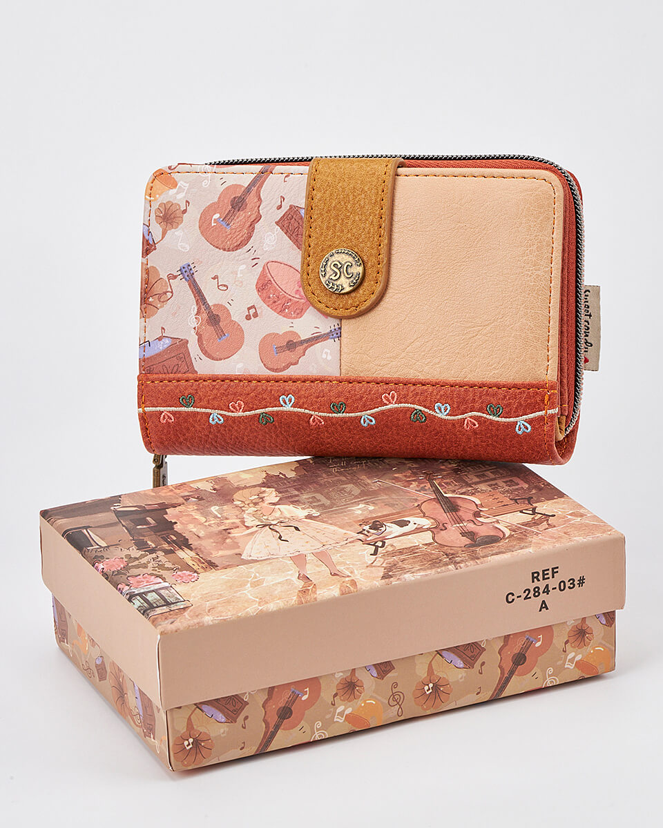 Γυναικείο Πορτοφόλι Sweet Candy με Ρομαντικό Μοτίβο και RFID Προστασία