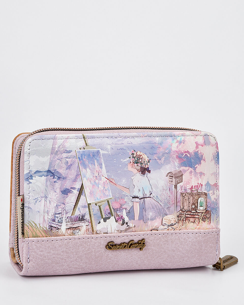Γυναικείο Πορτοφόλι Sweet Candy με Ρομαντικό Μοτίβο και RFID Προστασία