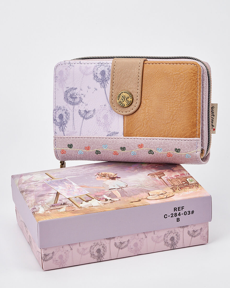 Γυναικείο Πορτοφόλι Sweet Candy με Ρομαντικό Μοτίβο και RFID Προστασία