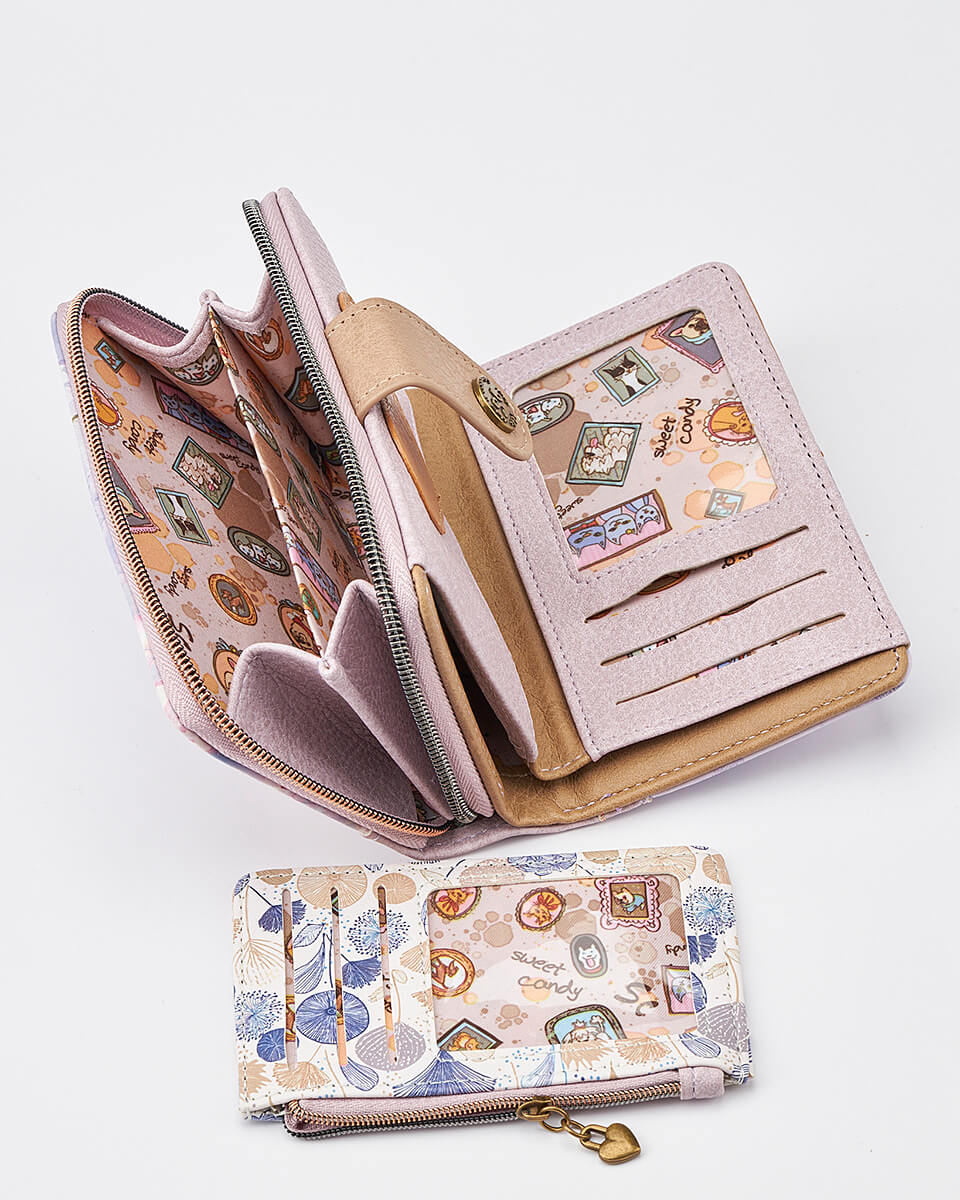 Γυναικείο Πορτοφόλι Sweet Candy με Ρομαντικό Μοτίβο και RFID Προστασία Γυναικείο Πορτοφόλι Sweet Candy με Ρομαντικό Μοτίβο και RFID Προστασία
