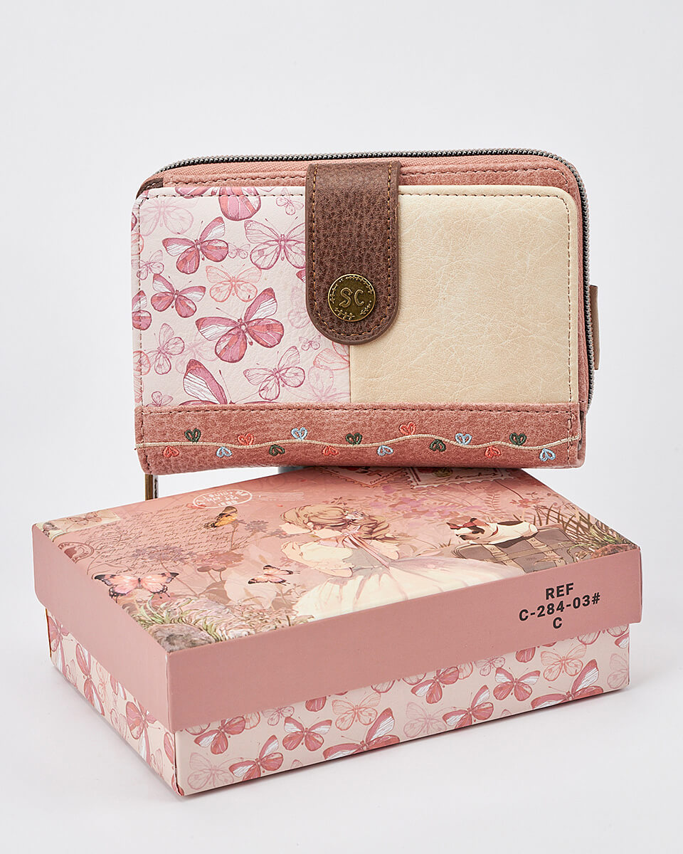 Γυναικείο Πορτοφόλι Sweet Candy με Ρομαντικό Μοτίβο και RFID Προστασία