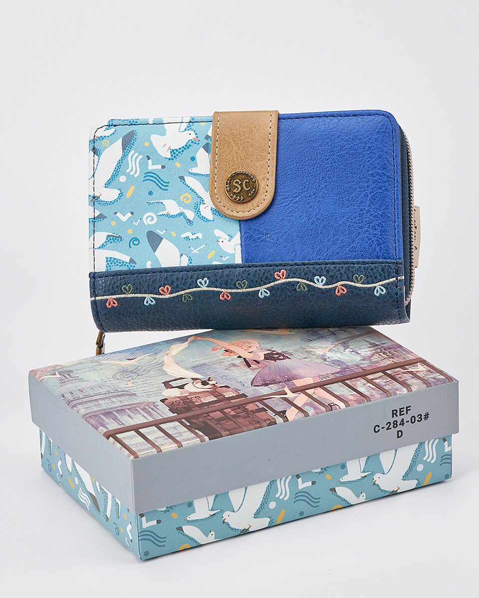 Γυναικείο Πορτοφόλι Sweet Candy με Ρομαντικό Μοτίβο και RFID Προστασία