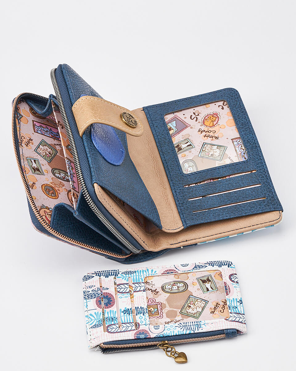 Γυναικείο Πορτοφόλι Sweet Candy με Ρομαντικό Μοτίβο και RFID Προστασία Γυναικείο Πορτοφόλι Sweet Candy με Ρομαντικό Μοτίβο και RFID Προστασία