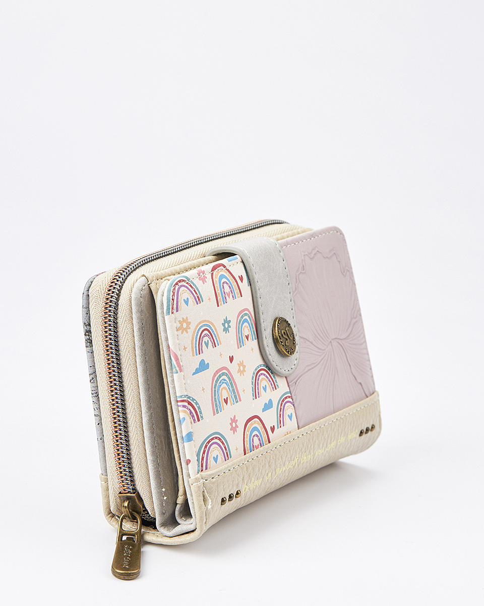 Sweet Candy Γυναικείο Πορτοφόλι με Vintage Λουλούδια & Θήκες – Vintage Story