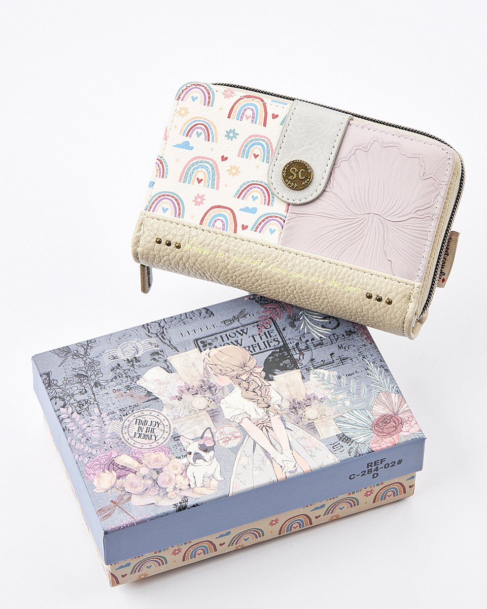 Sweet Candy Γυναικείο Πορτοφόλι με Vintage Λουλούδια & Θήκες – Vintage Story