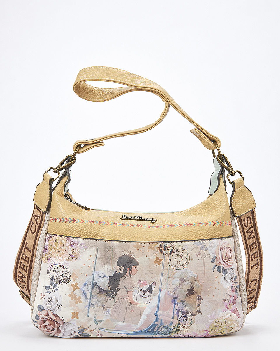 Sweet Candy Τσάντα Ώμου με Ρετρό Καθρέφτη & Θηλυκή Καμπύλη – Mirror Bloom Sweet Candy Τσάντα Ώμου με Ρετρό Καθρέφτη & Θηλυκή Καμπύλη – Mirror Bloom