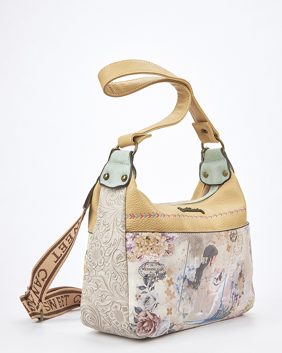 Sweet Candy Τσάντα Ώμου με Ρετρό Καθρέφτη & Θηλυκή Καμπύλη – Mirror Bloom Sweet Candy Τσάντα Ώμου με Ρετρό Καθρέφτη & Θηλυκή Καμπύλη – Mirror Bloom