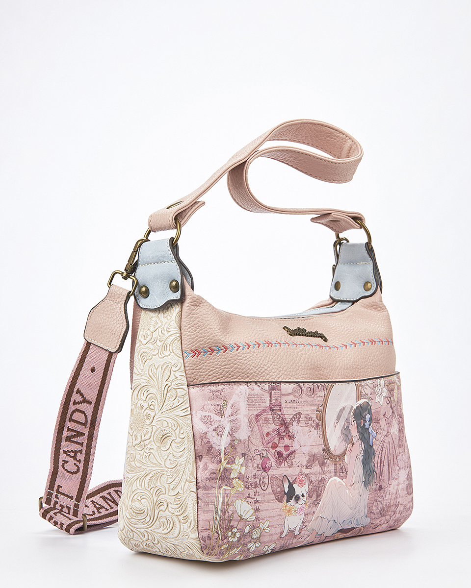 Sweet Candy Γυναικεία Τσάντα Ώμουμε Floral Ανάγλυφα και Ευρύχωρο Σχέδιο – Floral Whisper Sweet Candy Γυναικεία Τσάντα Ώμουμε Floral Ανάγλυφα και Ευρύχωρο Σχέδιο – Floral Whisper