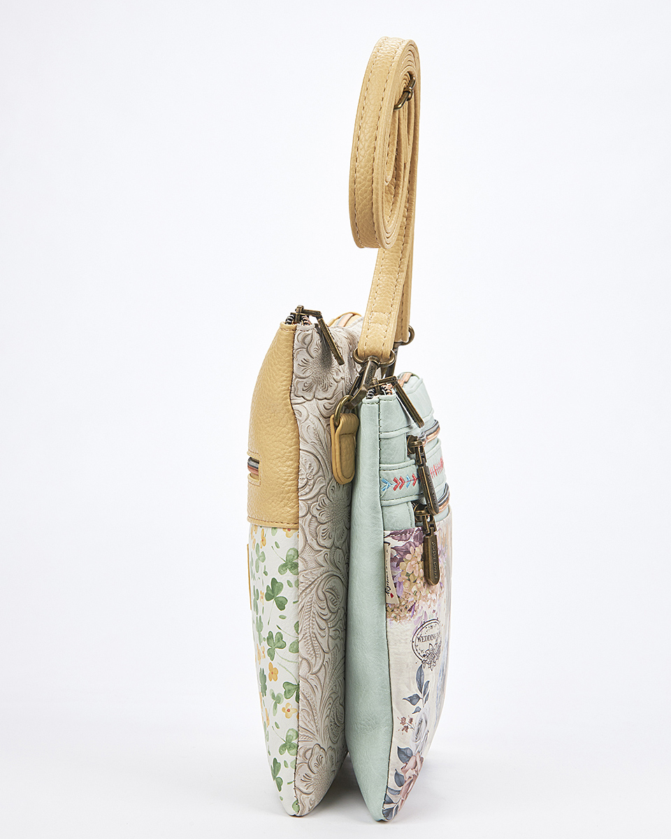 Sweet Candy Γυναικεία Τσάντα Ώμου-Χιαστί με Φερμουάρ – Floral Whisper Sweet Candy Γυναικεία Τσάντα Ώμου-Χιαστί με Φερμουάρ – Floral Whisper