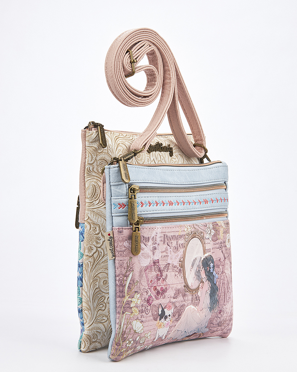 Sweet Candy Γυναικεία Τσάντα Ώμου-Χιαστί με Φερμουάρ – Mirror Bloom Sweet Candy Γυναικεία Τσάντα Ώμου-Χιαστί με Φερμουάρ – Mirror Bloom