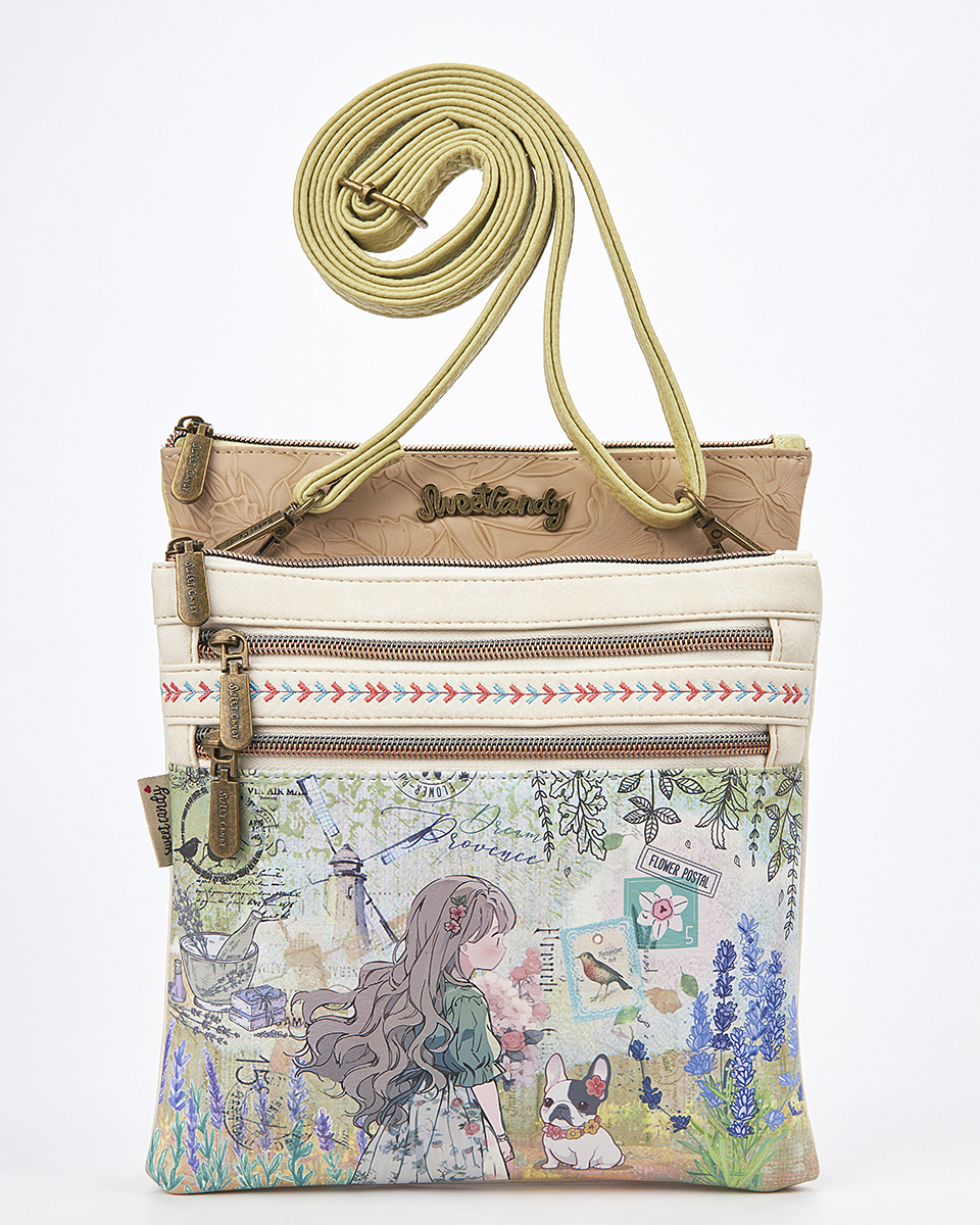 Sweet Candy Γυναικεία Τσάντα Ώμου-Χιαστί με Φερμουάρ – Lavender Walk Sweet Candy Γυναικεία Τσάντα Ώμου-Χιαστί με Φερμουάρ – Lavender Walk