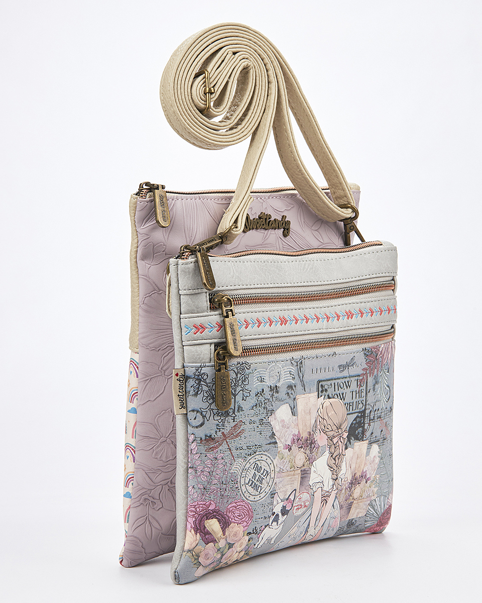 Sweet Candy Γυναικεία Τσάντα Ώμου-Χιαστί με Φερμουάρ – Vintage Story Sweet Candy Γυναικεία Τσάντα Ώμου-Χιαστί με Φερμουάρ – Vintage Story