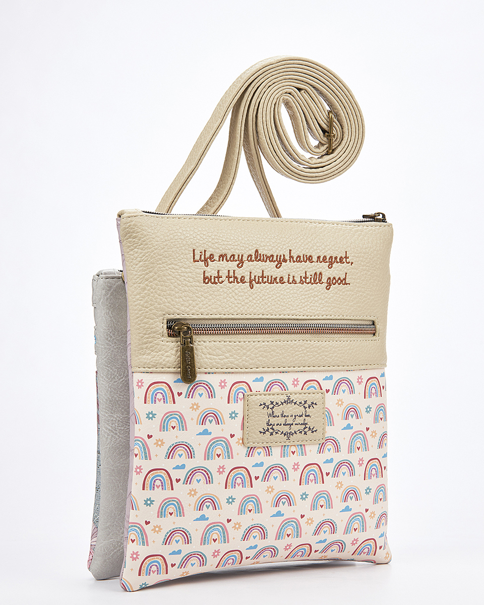 Sweet Candy Γυναικεία Τσάντα Ώμου-Χιαστί με Φερμουάρ – Vintage Story