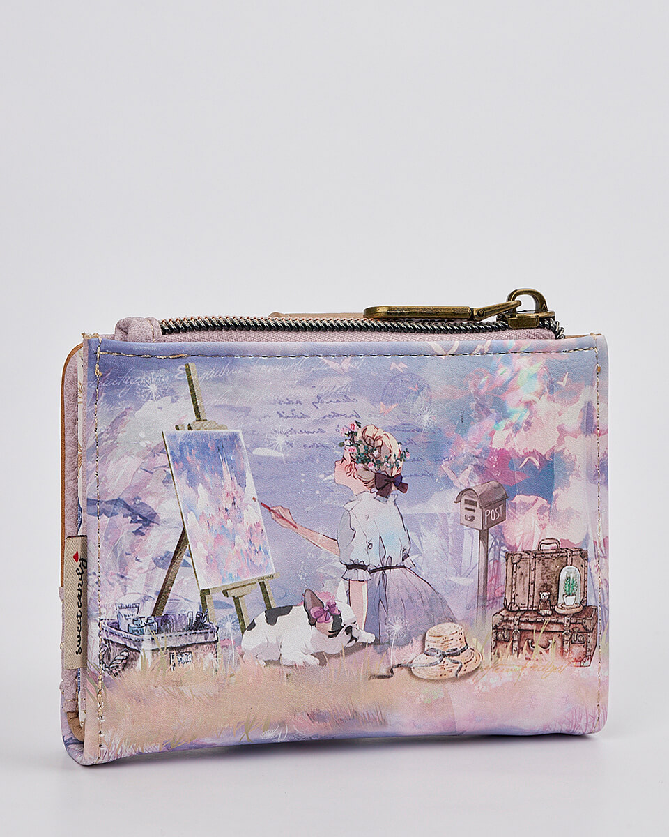 Γυναικείο Πορτοφόλι Sweet Candy με Ρομαντικό Μοτίβο και RFID Προστασία