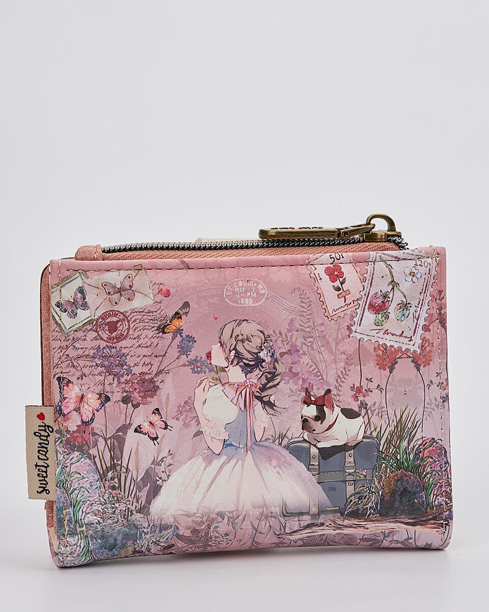 Γυναικείο Πορτοφόλι Sweet Candy με Ρομαντικό Μοτίβο και RFID Προστασία