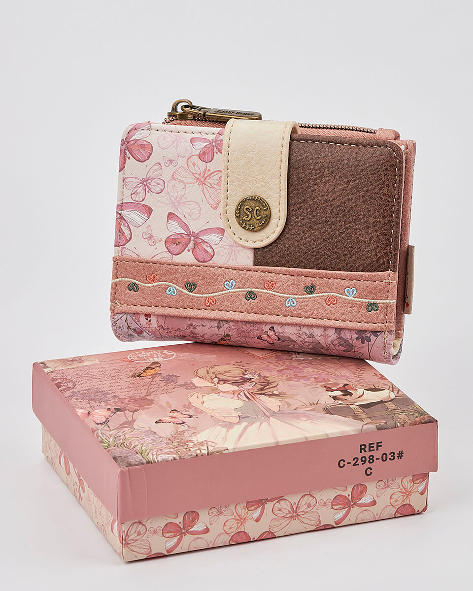 Γυναικείο Πορτοφόλι Sweet Candy με Ρομαντικό Μοτίβο και RFID Προστασία