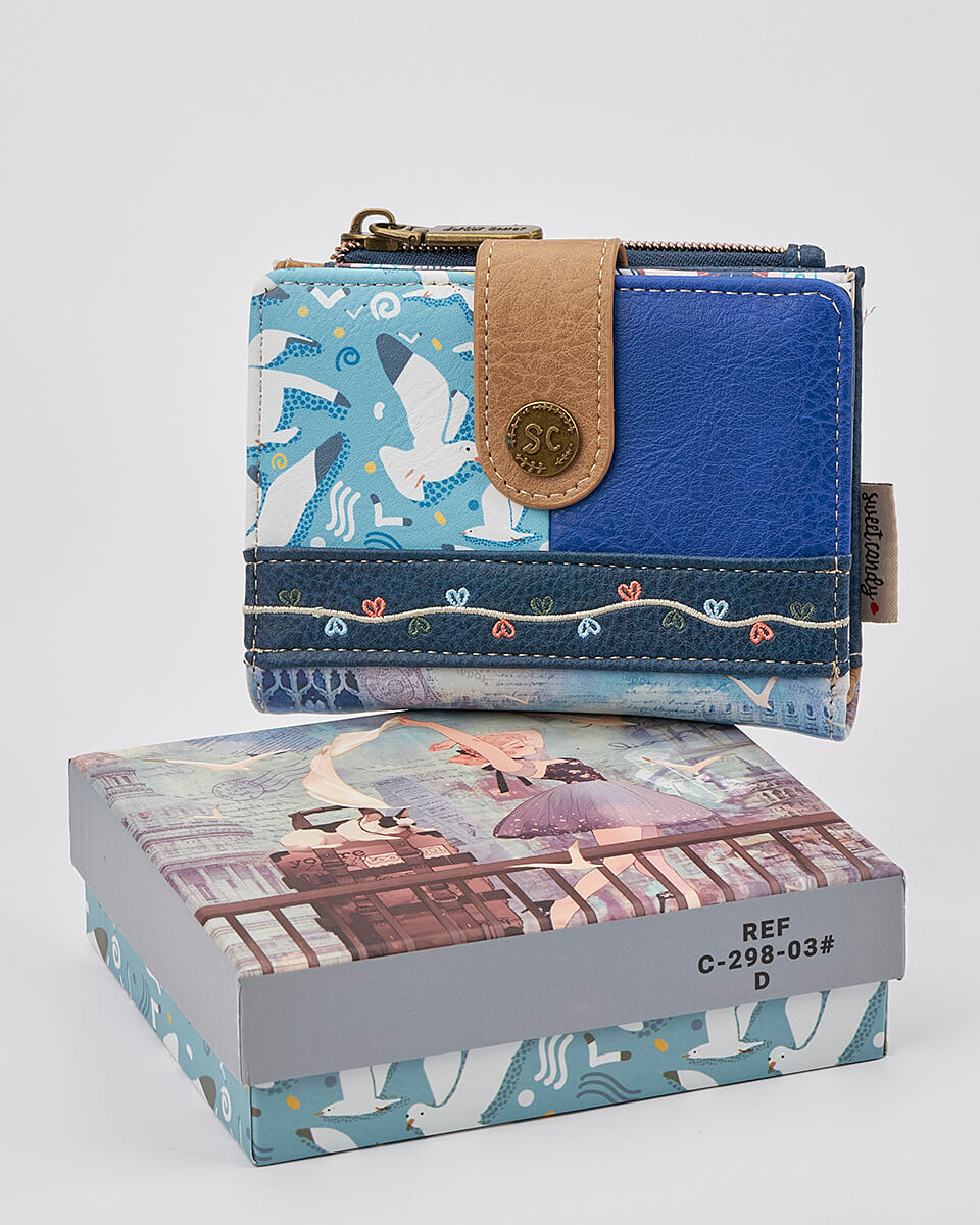 Γυναικείο Πορτοφόλι Sweet Candy με Ρομαντικό Μοτίβο και RFID Προστασία