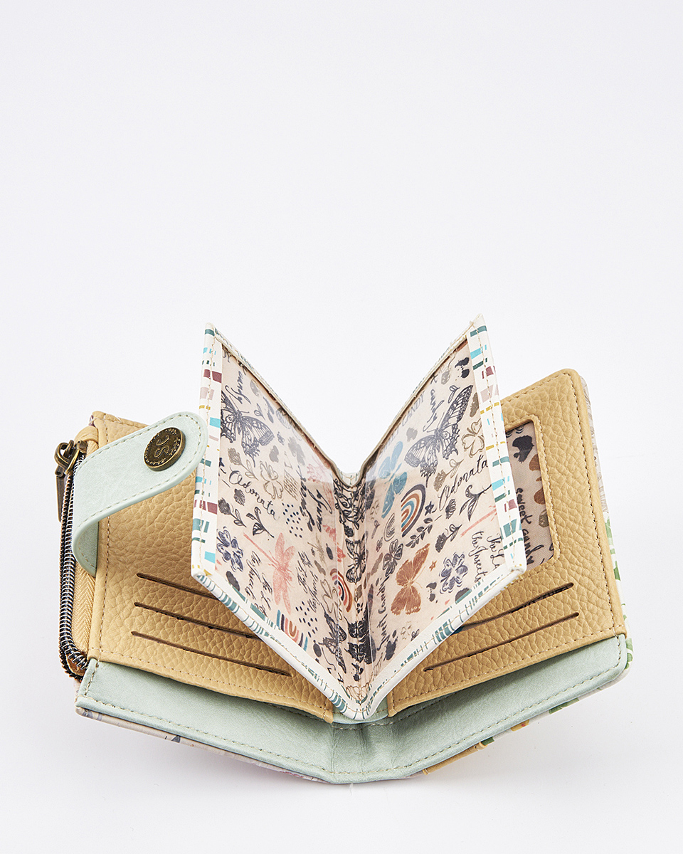 Sweet Candy Γυναικείο Πορτοφόλι με Ρομαντικό Σχέδιο & RFID Προστασία – Floral Whisper