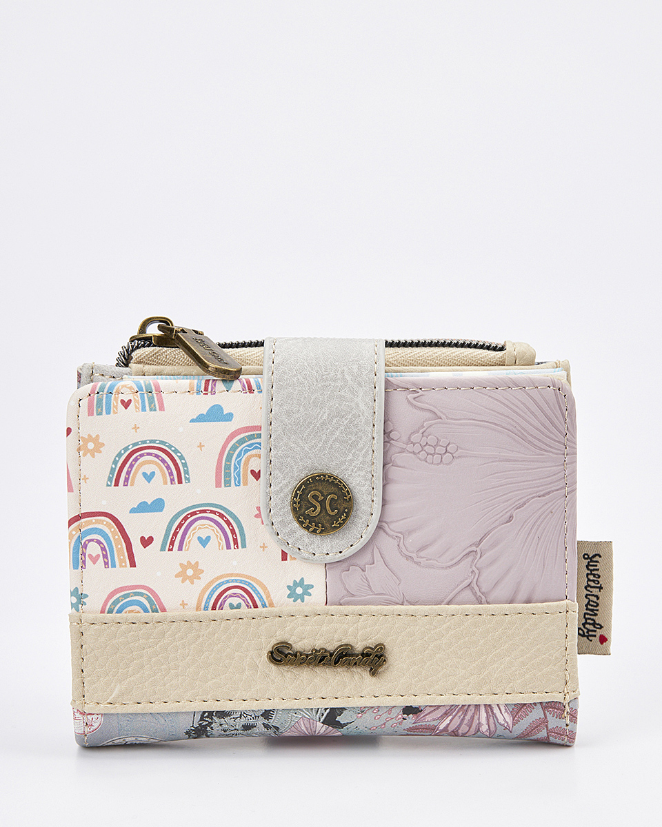 Sweet Candy Γυναικείο Πορτοφόλι με Ρετρό Σχέδιο & Πρακτικό Καπάκι – Vintage Story