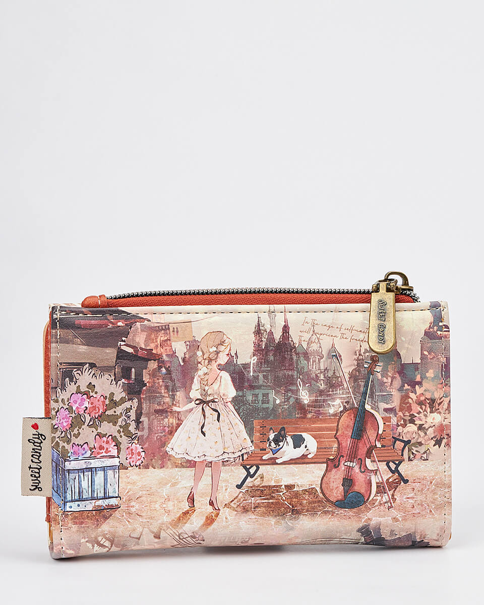 Γυναικείο Πορτοφόλι Sweet Candy με Ρομαντικό Μοτίβο και RFID Προστασία