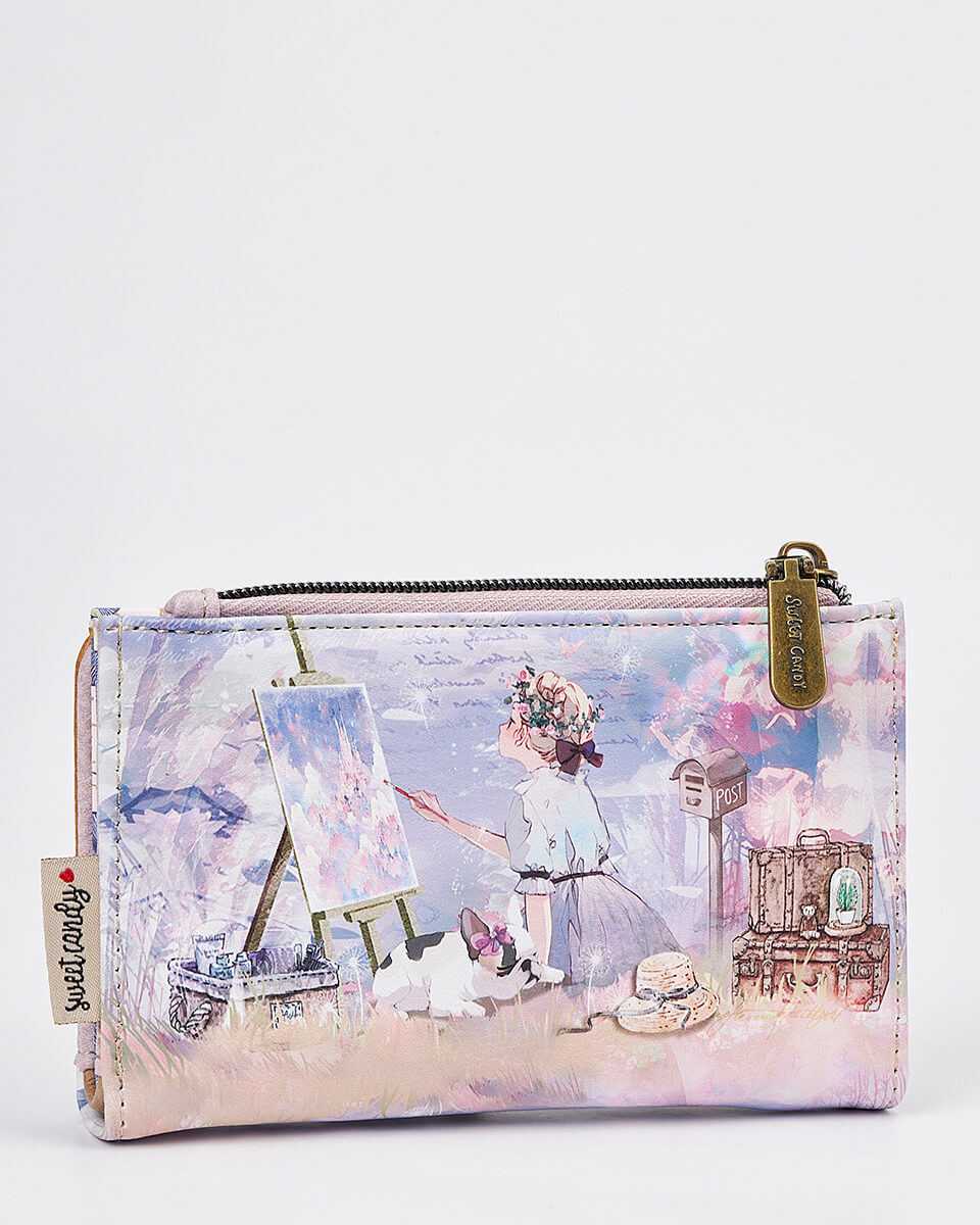 Γυναικείο Πορτοφόλι Sweet Candy με Ρομαντικό Μοτίβο και RFID Προστασία
