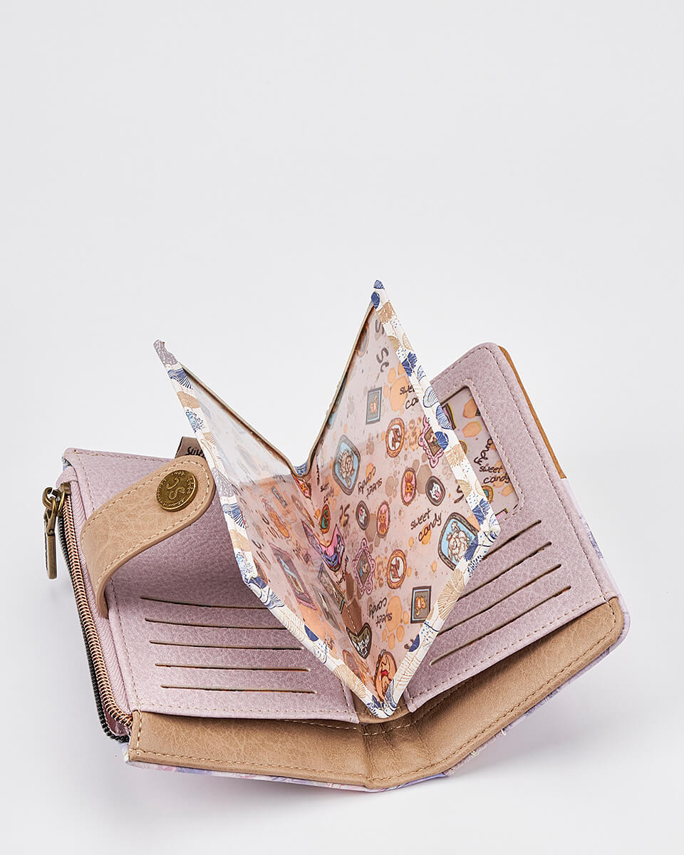 Γυναικείο Πορτοφόλι Sweet Candy με Ρομαντικό Μοτίβο και RFID Προστασία