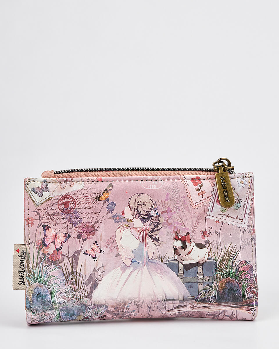 Γυναικείο Πορτοφόλι Sweet Candy με Ρομαντικό Μοτίβο και RFID Προστασία