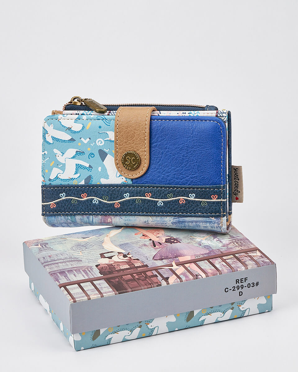 Γυναικείο Πορτοφόλι Sweet Candy με Ρομαντικό Μοτίβο και RFID Προστασία