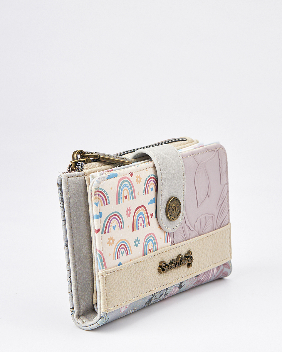 Sweet Candy Γυναικείο Πορτοφόλι με Ανάγλυφα Λουλούδια & Ρομαντισμό – Vintage Story