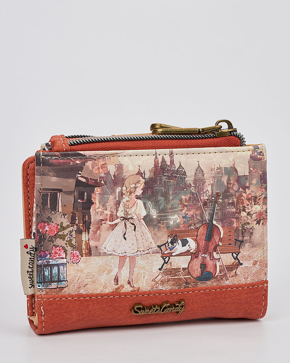 Γυναικείο Πορτοφόλι Sweet Candy με Ρομαντικό Μοτίβο και RFID Προστασία