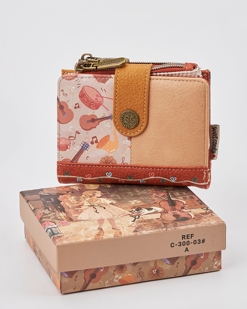 Γυναικείο Πορτοφόλι Sweet Candy με Ρομαντικό Μοτίβο και RFID Προστασία
