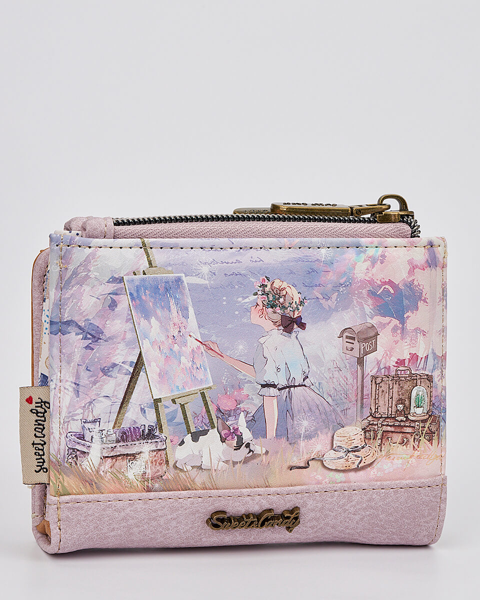 Γυναικείο Πορτοφόλι Sweet Candy με Ρομαντικό Μοτίβο και RFID Προστασία