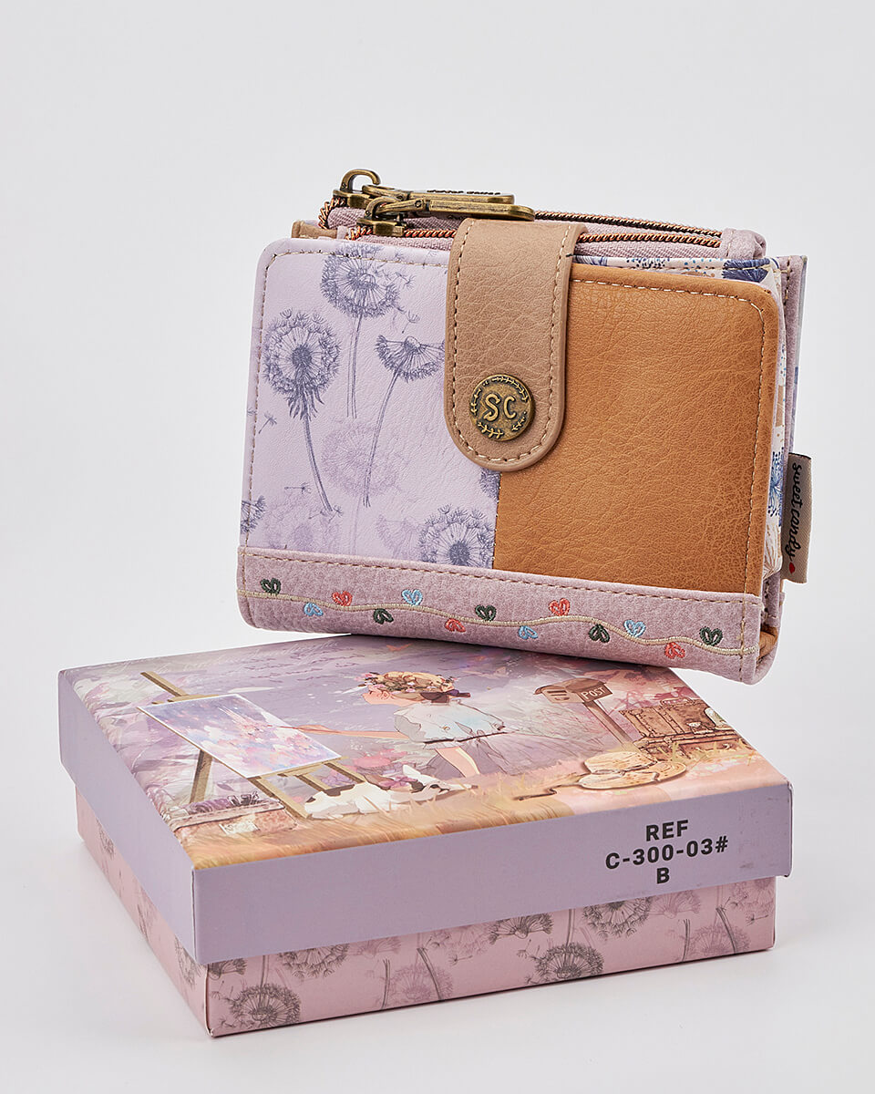 Γυναικείο Πορτοφόλι Sweet Candy με Ρομαντικό Μοτίβο και RFID Προστασία