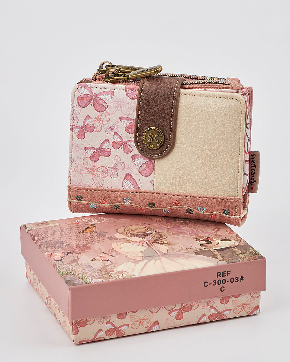 Γυναικείο Πορτοφόλι Sweet Candy με Ρομαντικό Μοτίβο και RFID Προστασία