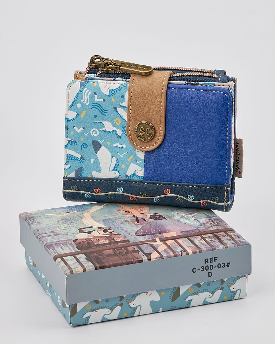 Γυναικείο Πορτοφόλι Sweet Candy με Ρομαντικό Μοτίβο και RFID Προστασία