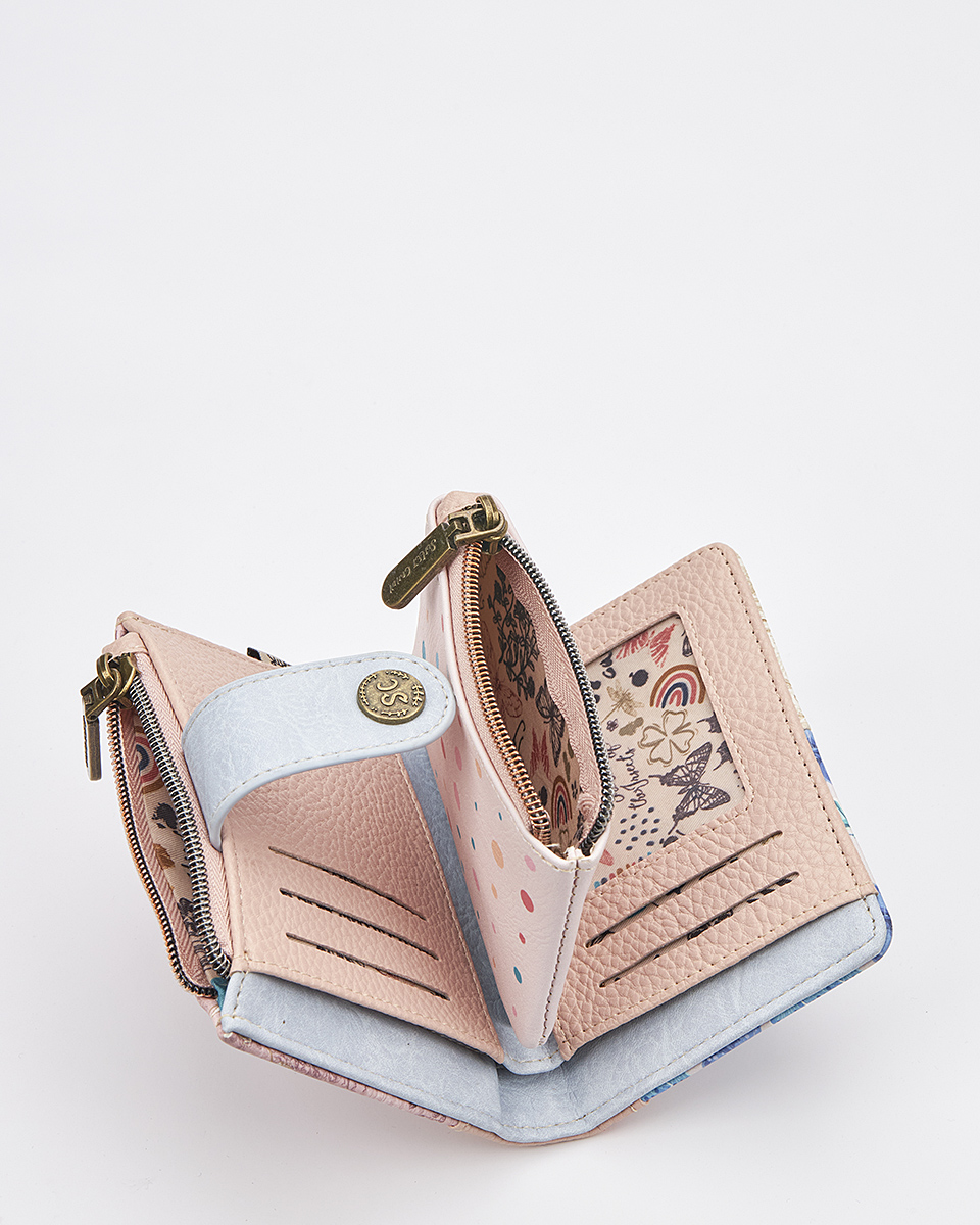 Sweet Candy Γυναικείο Πορτοφόλι με Ρετρό Καθρέφτη & Μοναδική Αίσθηση – Mirror Bloom