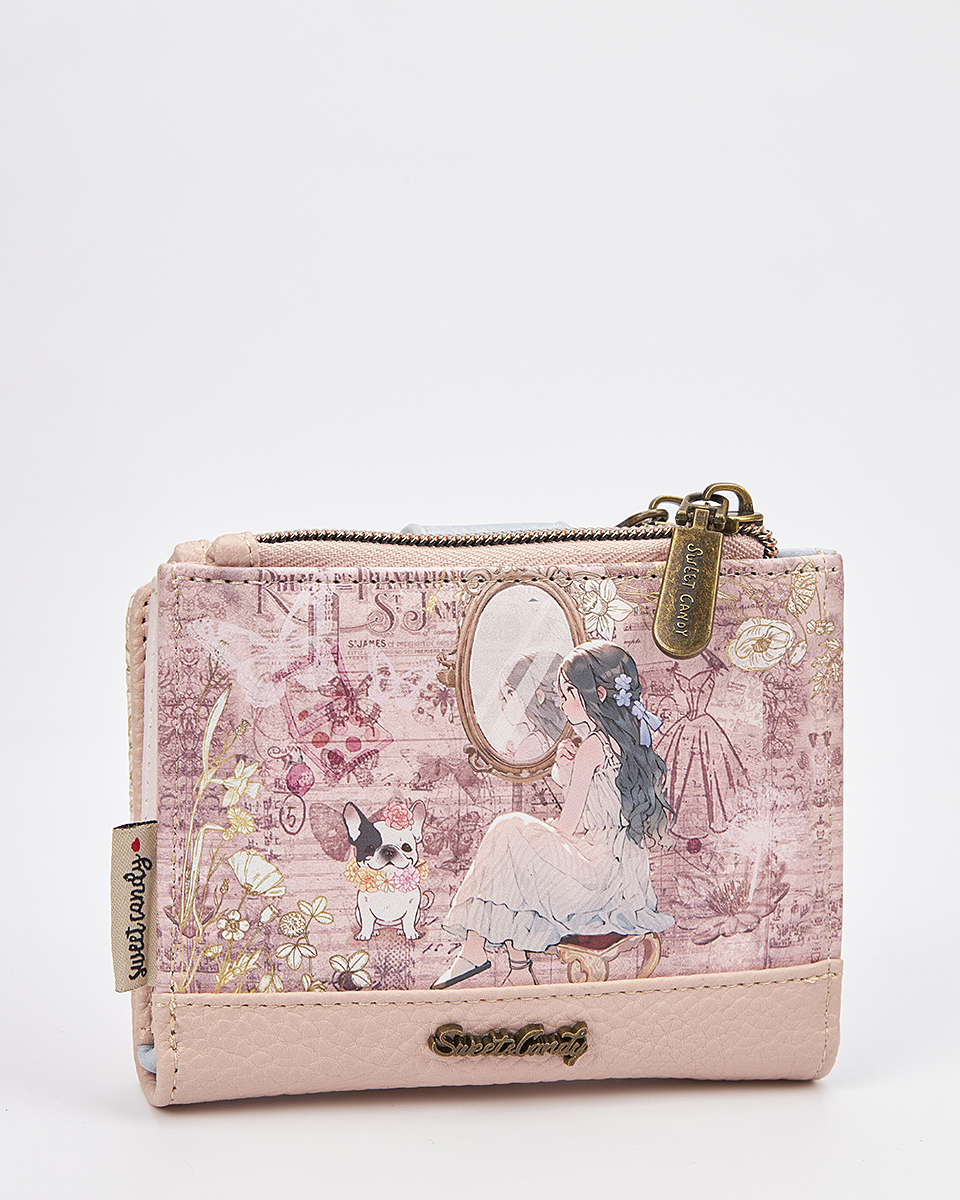 Sweet Candy Γυναικείο Πορτοφόλι με Ρετρό Καθρέφτη & Μοναδική Αίσθηση – Mirror Bloom
