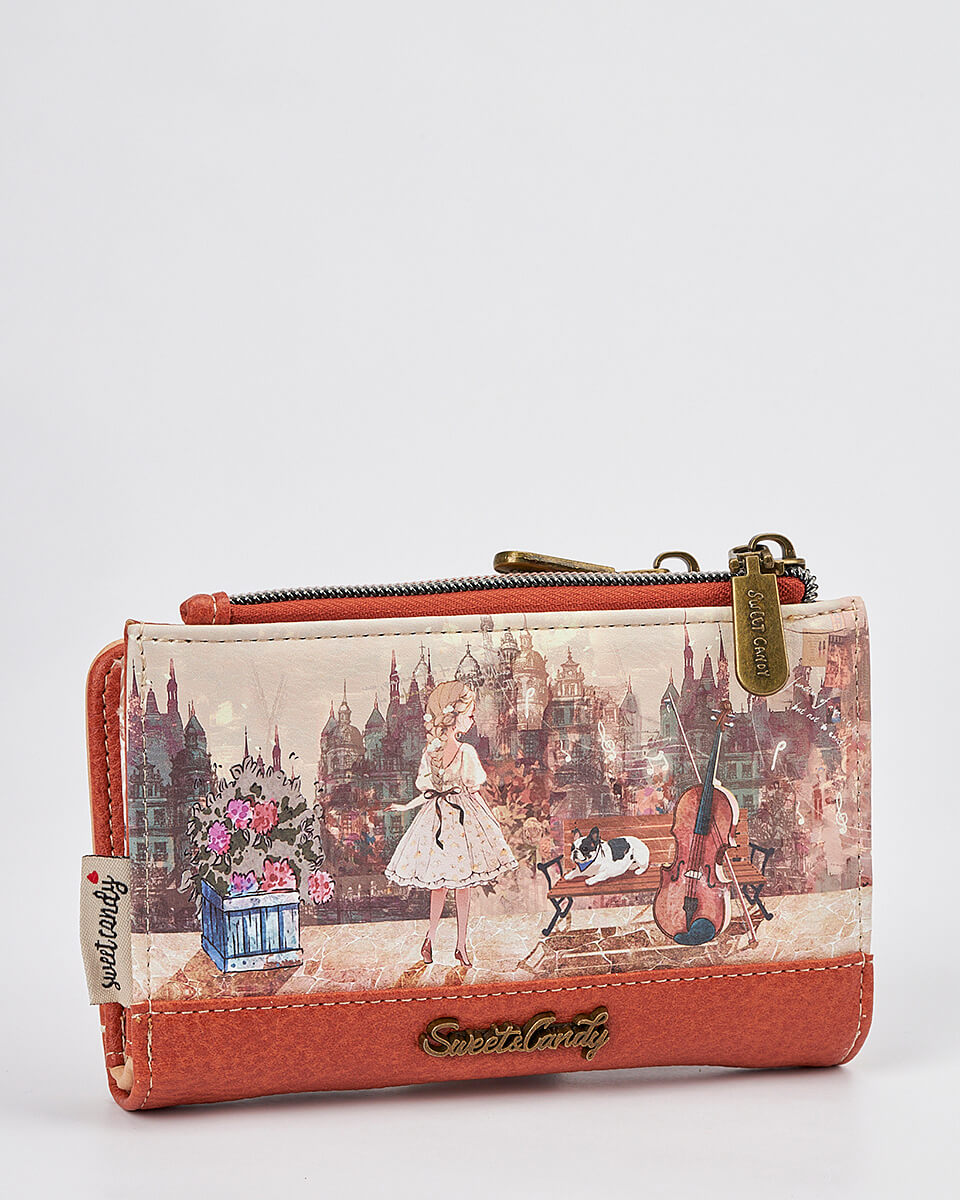 Γυναικείο Πορτοφόλι Sweet Candy με Ρομαντικό Μοτίβο